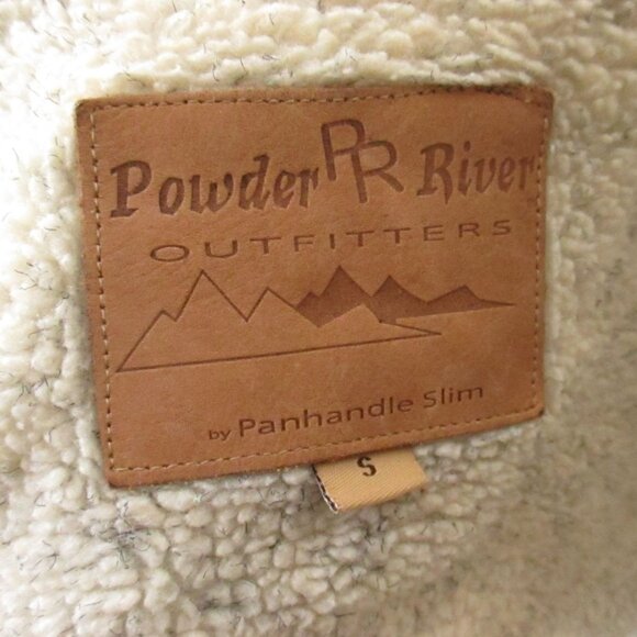 Vintage Womens Rancher Jacket Powder River Outfitters Black Canvas Embroidered - Picture 8 of 11